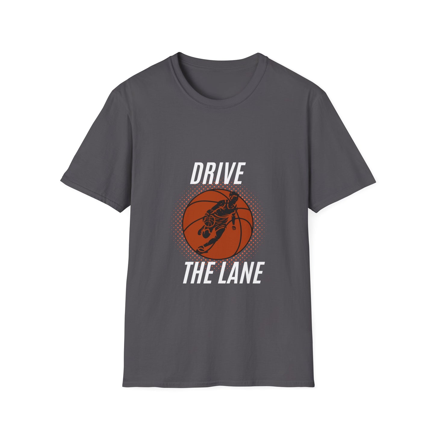 Drive the Lane Basketball T-Shirt - Unisex Softstyle Tee for Sports Lovers