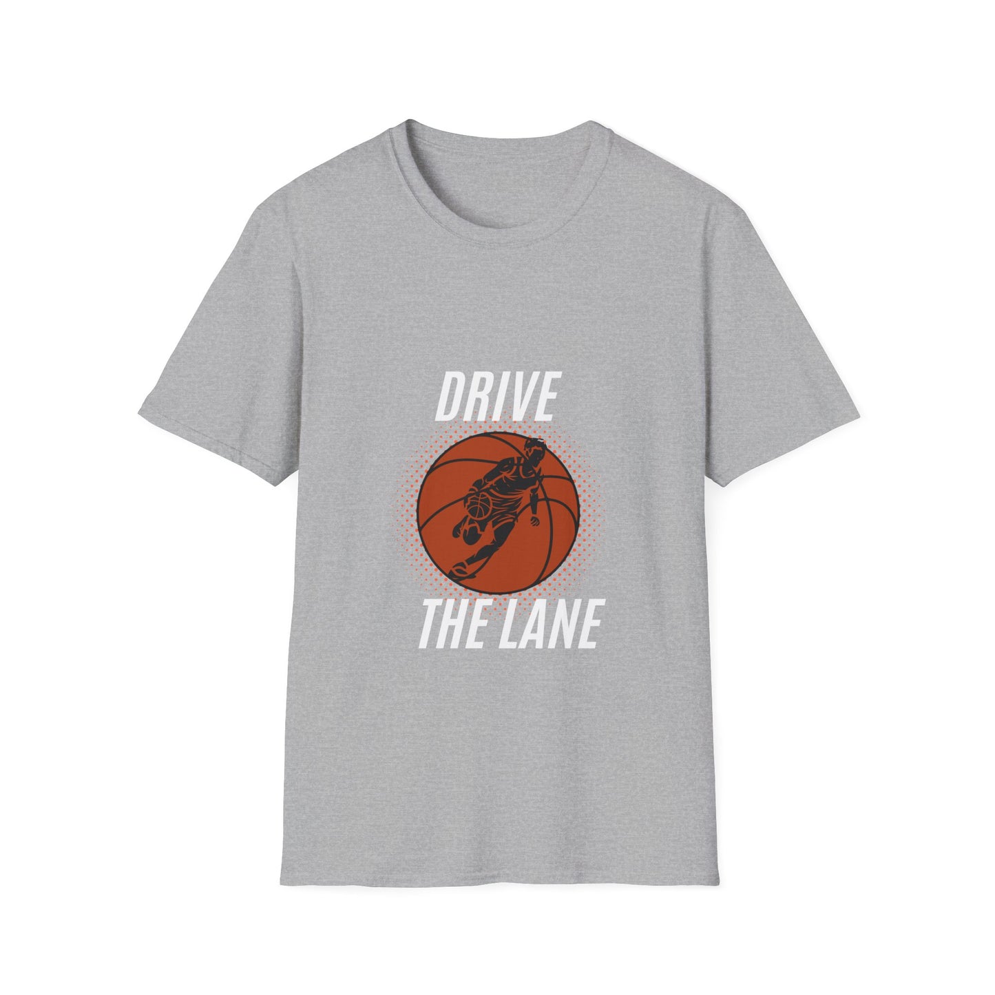 Drive the Lane Basketball T-Shirt - Unisex Softstyle Tee for Sports Lovers