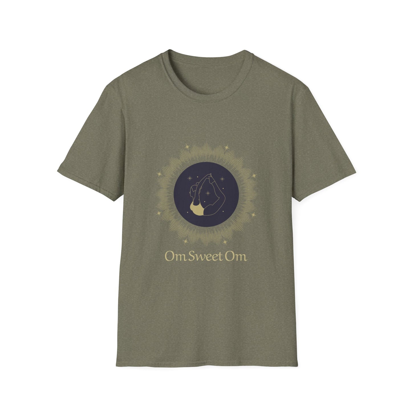 Unisex Softstyle T-Shirt - 'Om Sweet Om' Yoga Shirt, Meditative Vibes, Perfect Gift for Yoga Lovers