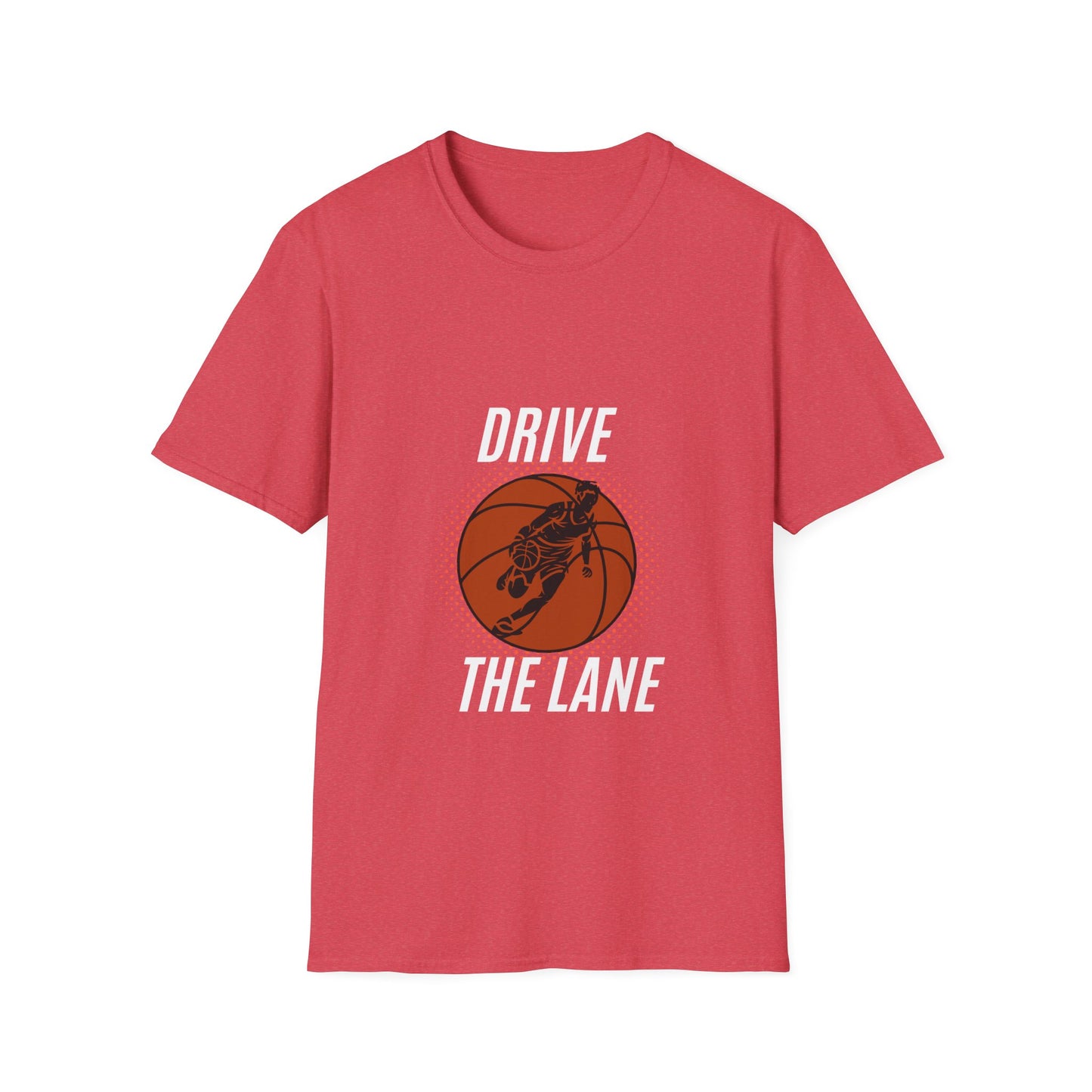 Drive the Lane Basketball T-Shirt - Unisex Softstyle Tee for Sports Lovers