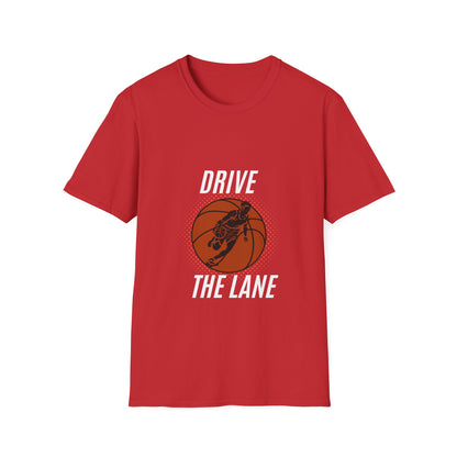 Drive the Lane Basketball T-Shirt - Unisex Softstyle Tee for Sports Lovers