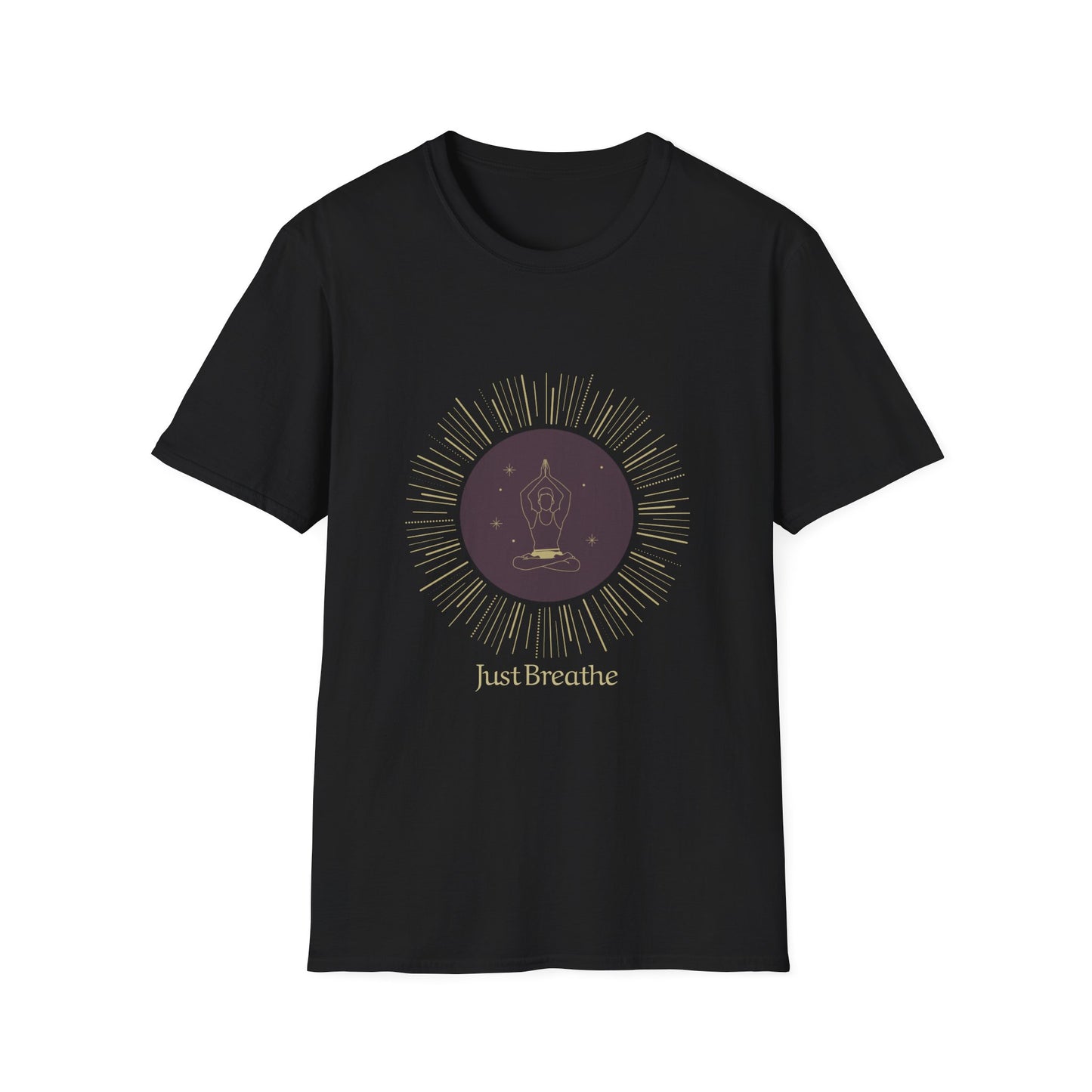 Unisex Softstyle T-Shirt - Inspirational 'Just Breathe' Tee, Relaxation Gift, Mindfulness Apparel, Meditation Shirt, Casual Outfit