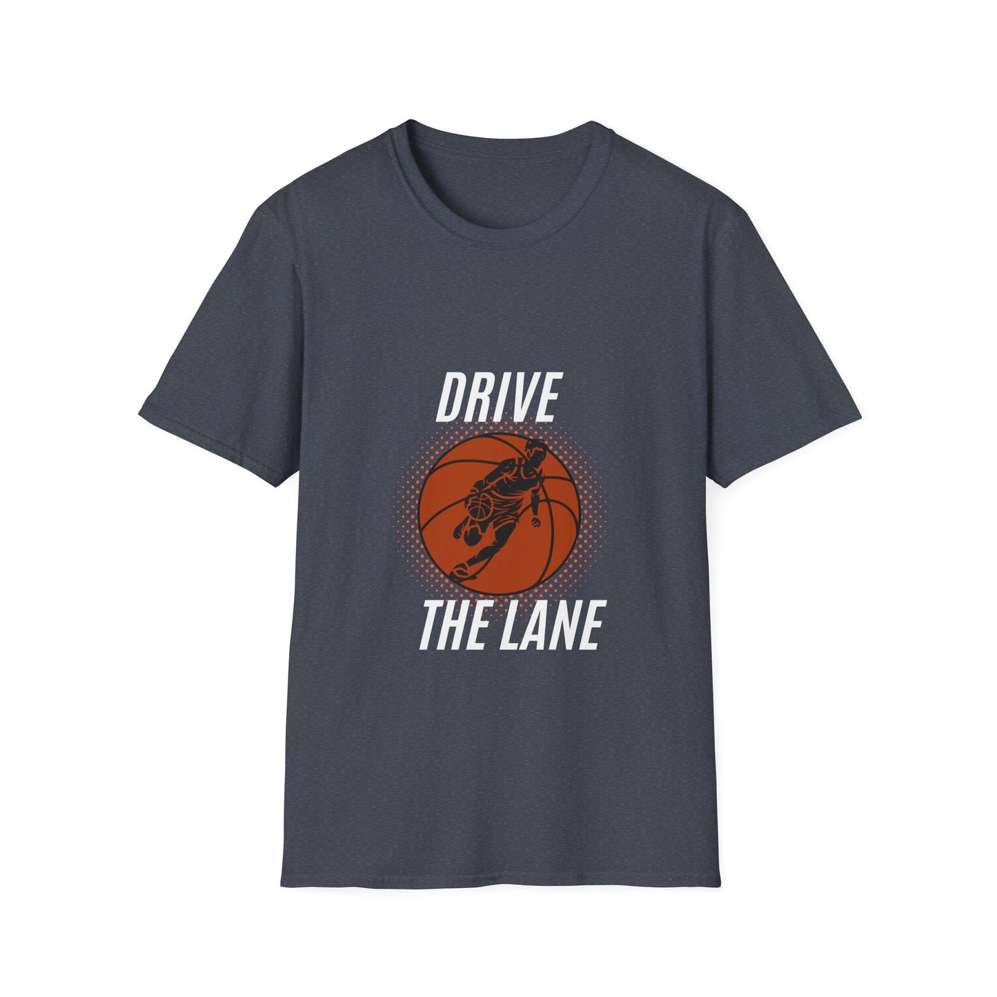 Drive the Lane Basketball T-Shirt - Unisex Softstyle Tee for Sports Lovers