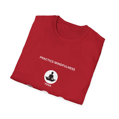 Peace, Love, & Nature Unisex T-Shirt - Softstyle Graphic Tee for Mindfulness and Eco Lovers, Relaxed Fit, Gift for Nature Enthusiasts