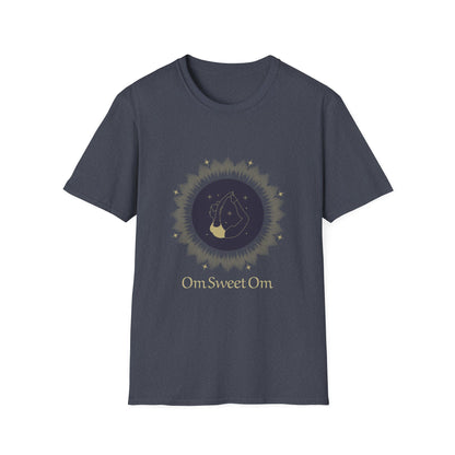 Unisex Softstyle T-Shirt - 'Om Sweet Om' Yoga Shirt, Meditative Vibes, Perfect Gift for Yoga Lovers