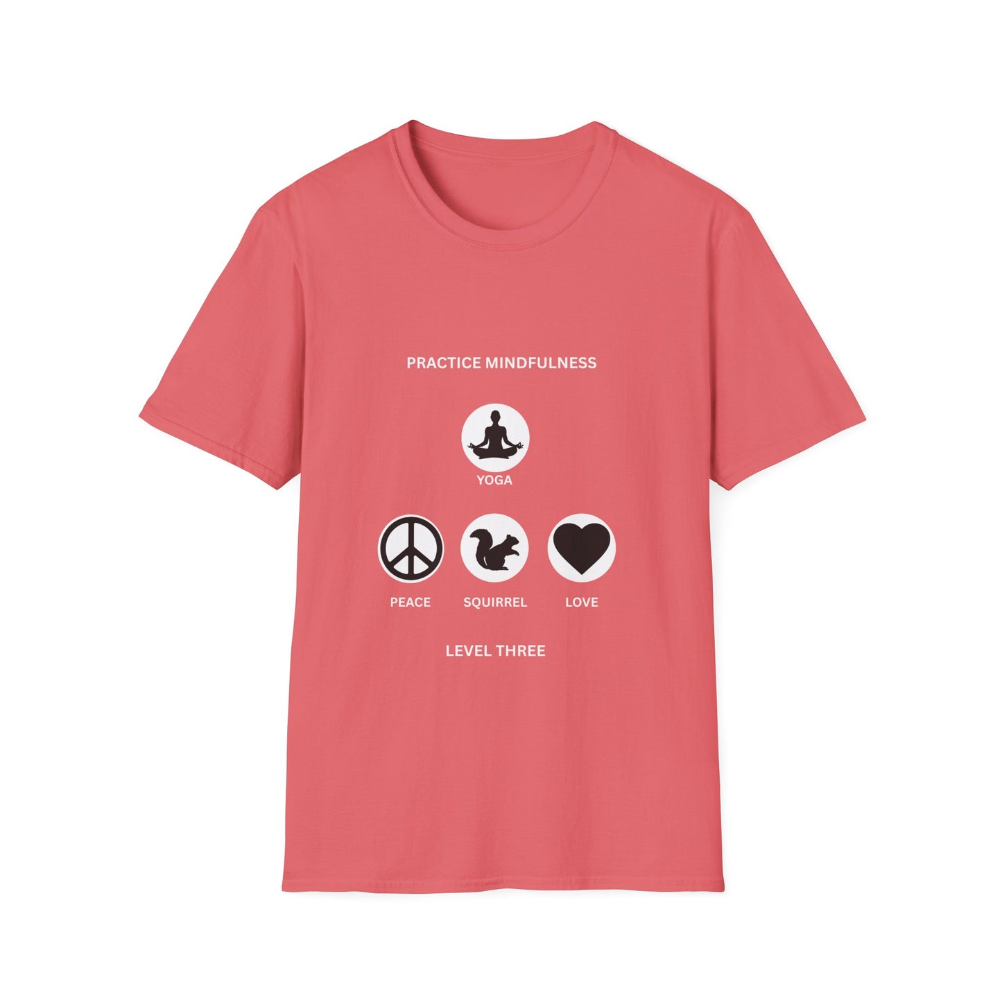 Peace, Love, & Nature Unisex T-Shirt - Softstyle Graphic Tee for Mindfulness and Eco Lovers, Relaxed Fit, Gift for Nature Enthusiasts
