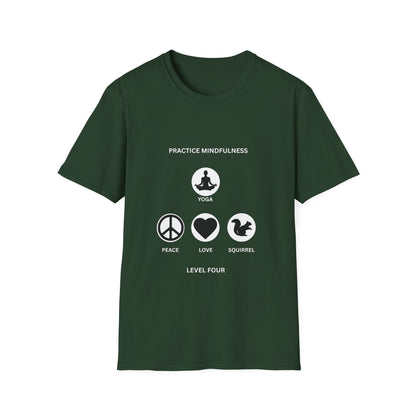 Peace Love Meditation T-Shirt, Unisex Graphic Tee, Mindfulness Shirt, Yoga Lover Gift, Casual Wear, Comfortable Top