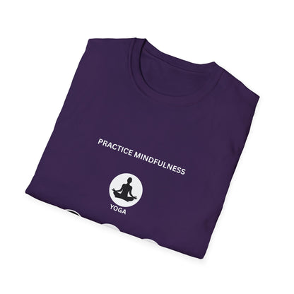 Peace, Love, & Nature Unisex T-Shirt - Softstyle Graphic Tee for Mindfulness and Eco Lovers, Relaxed Fit, Gift for Nature Enthusiasts