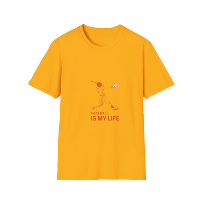 Baseball Is My Life Unisex T-Shirt, Perfect for Sports Lovers, Casual Wear, Gifts for Baseball Fans, Athletic Tee