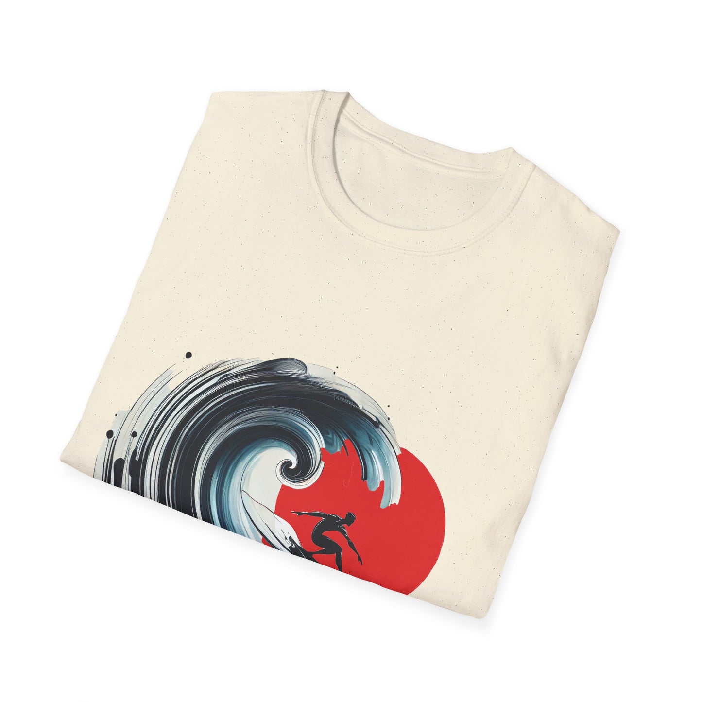 Surfing Wave Unisex Softstyle T-Shirt - Perfect for Beach Lovers