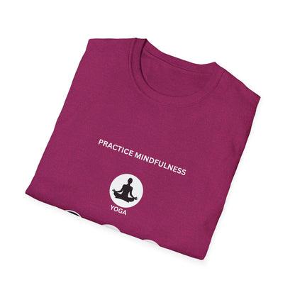 Peace, Love, & Nature Unisex T-Shirt - Softstyle Graphic Tee for Mindfulness and Eco Lovers, Relaxed Fit, Gift for Nature Enthusiasts