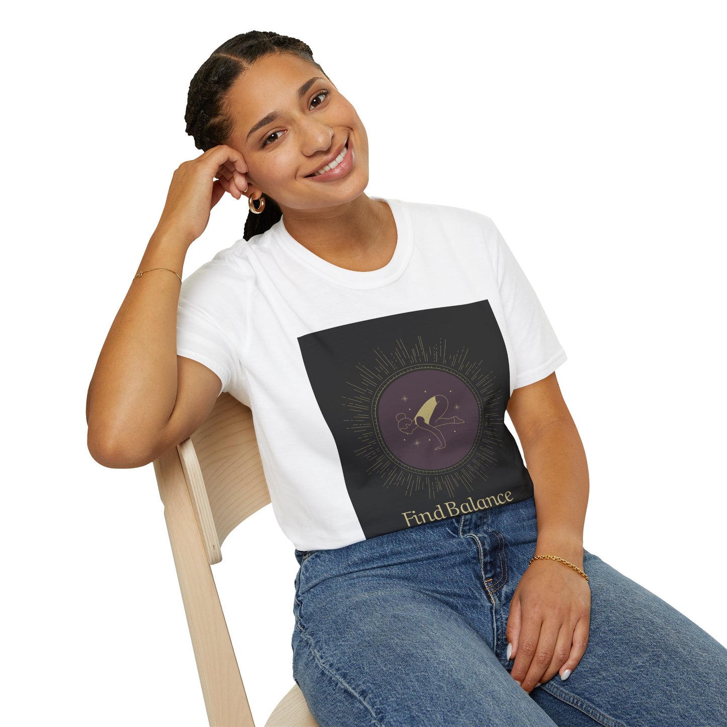 Find Balance Unisex Softstyle T-Shirt - Comfortable & Inspirational Apparel