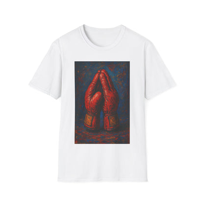 Artistic Boxing Gloves T-Shirt, Unisex Graphic Tee, Sports Apparel, Gift for Sports Lovers, Unique Statement Shirt