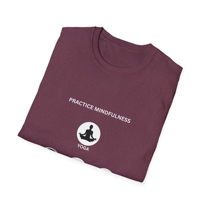 Peace Love Meditation T-Shirt, Unisex Graphic Tee, Mindfulness Shirt, Yoga Lover Gift, Casual Wear, Comfortable Top