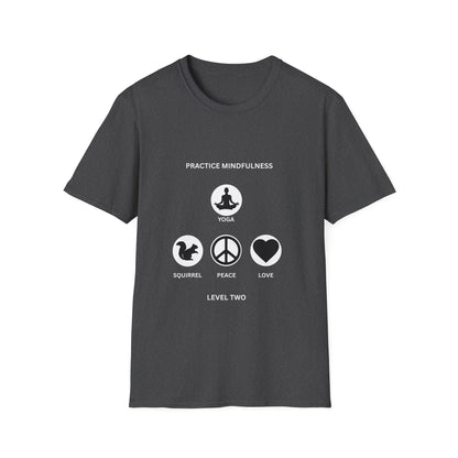 Mindfulness Unisex T-Shirt, Yoga Apparel, Peace & Love Tee, Meditation Gift, Casual Wear, Self-Care Shirt
