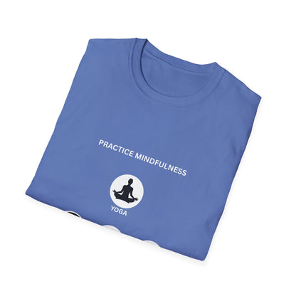 Peace, Love, & Nature Unisex T-Shirt - Softstyle Graphic Tee for Mindfulness and Eco Lovers, Relaxed Fit, Gift for Nature Enthusiasts