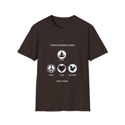 Peace Love Meditation T-Shirt, Unisex Graphic Tee, Mindfulness Shirt, Yoga Lover Gift, Casual Wear, Comfortable Top