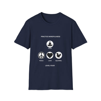 Peace Love Meditation T-Shirt, Unisex Graphic Tee, Mindfulness Shirt, Yoga Lover Gift, Casual Wear, Comfortable Top