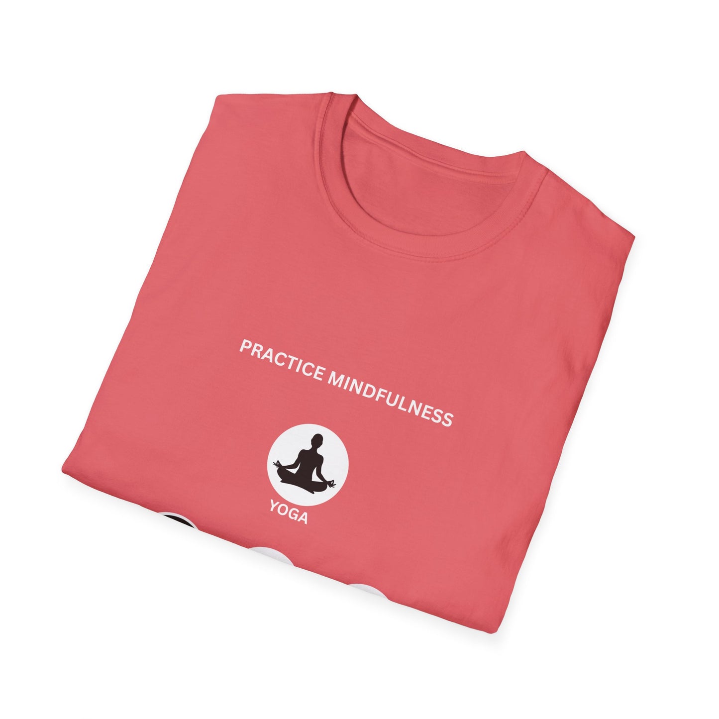 Peace, Love, & Nature Unisex T-Shirt - Softstyle Graphic Tee for Mindfulness and Eco Lovers, Relaxed Fit, Gift for Nature Enthusiasts