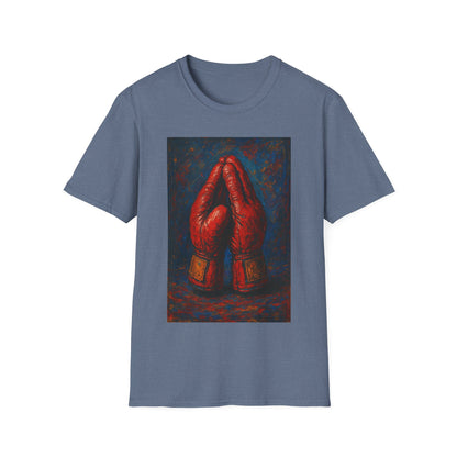 Artistic Boxing Gloves T-Shirt, Unisex Graphic Tee, Sports Apparel, Gift for Sports Lovers, Unique Statement Shirt