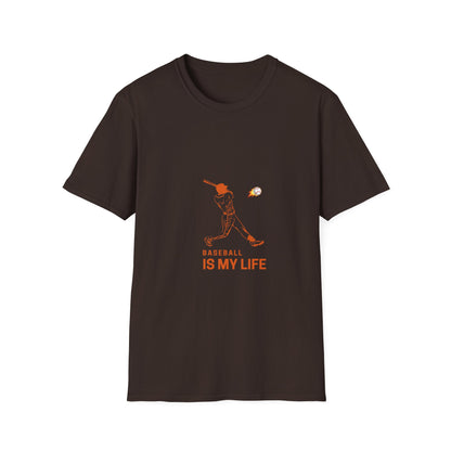Baseball Is My Life Unisex T-Shirt, Perfect for Sports Lovers, Casual Wear, Gifts for Baseball Fans, Athletic Tee