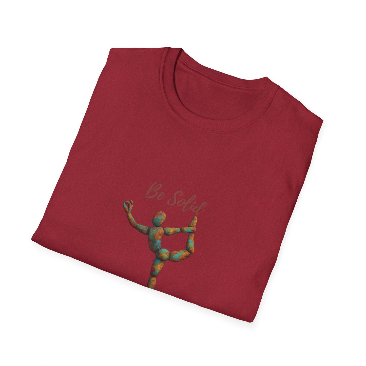 Inspirational Unisex Softstyle T-Shirt - "Be Solid and Flexible"