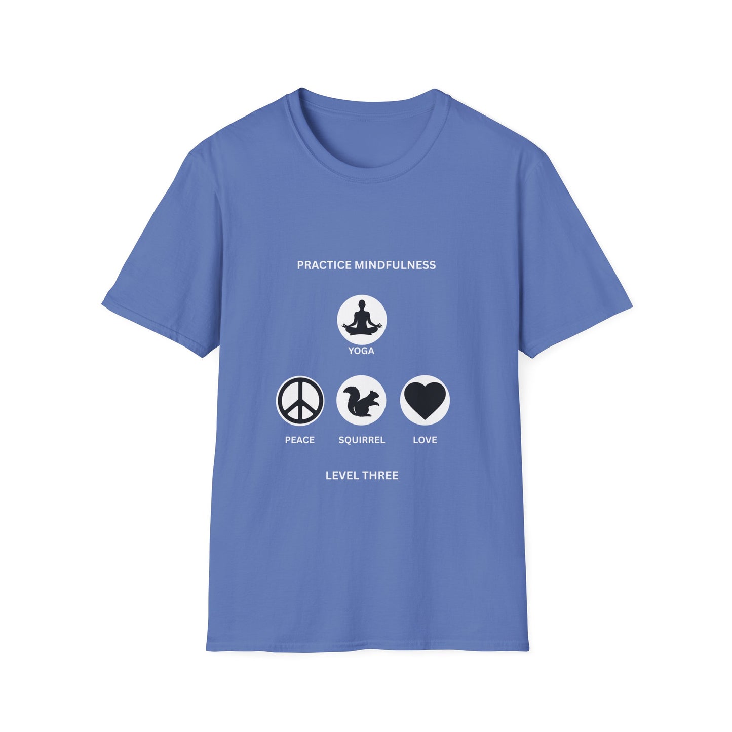 Peace, Love, & Nature Unisex T-Shirt - Softstyle Graphic Tee for Mindfulness and Eco Lovers, Relaxed Fit, Gift for Nature Enthusiasts