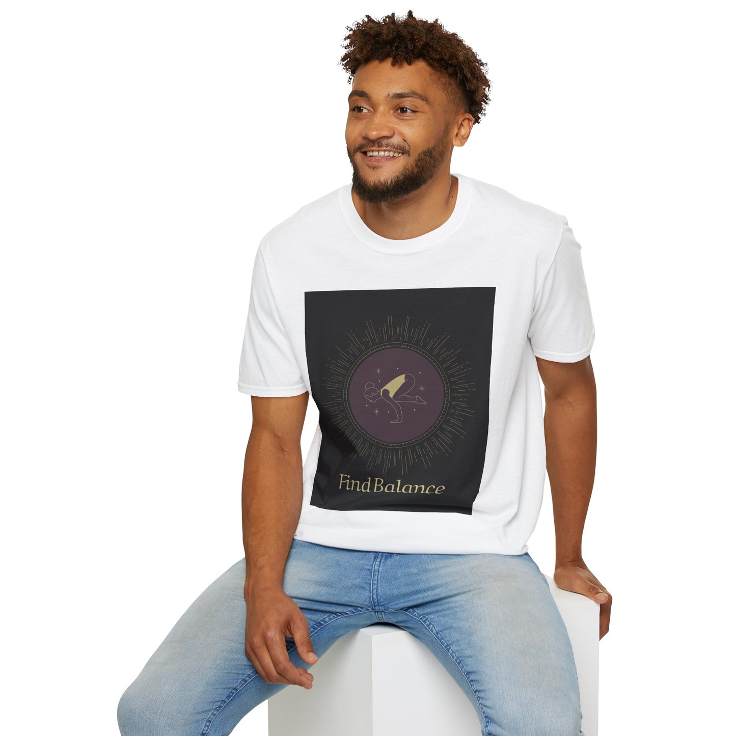 Find Balance Unisex Softstyle T-Shirt - Comfortable & Inspirational Apparel