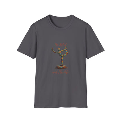 Inspirational Unisex Softstyle T-Shirt - "Be Solid and Flexible"