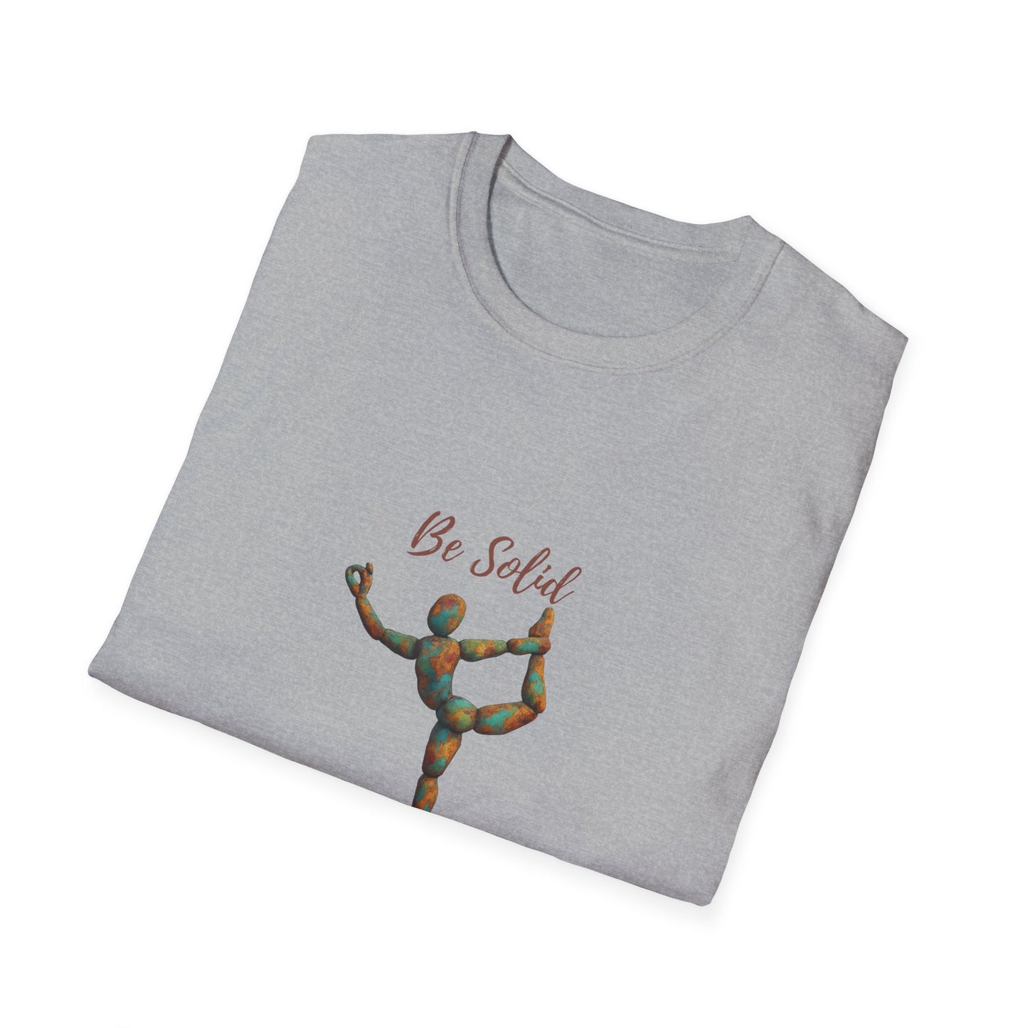 Inspirational Unisex Softstyle T-Shirt - "Be Solid and Flexible"