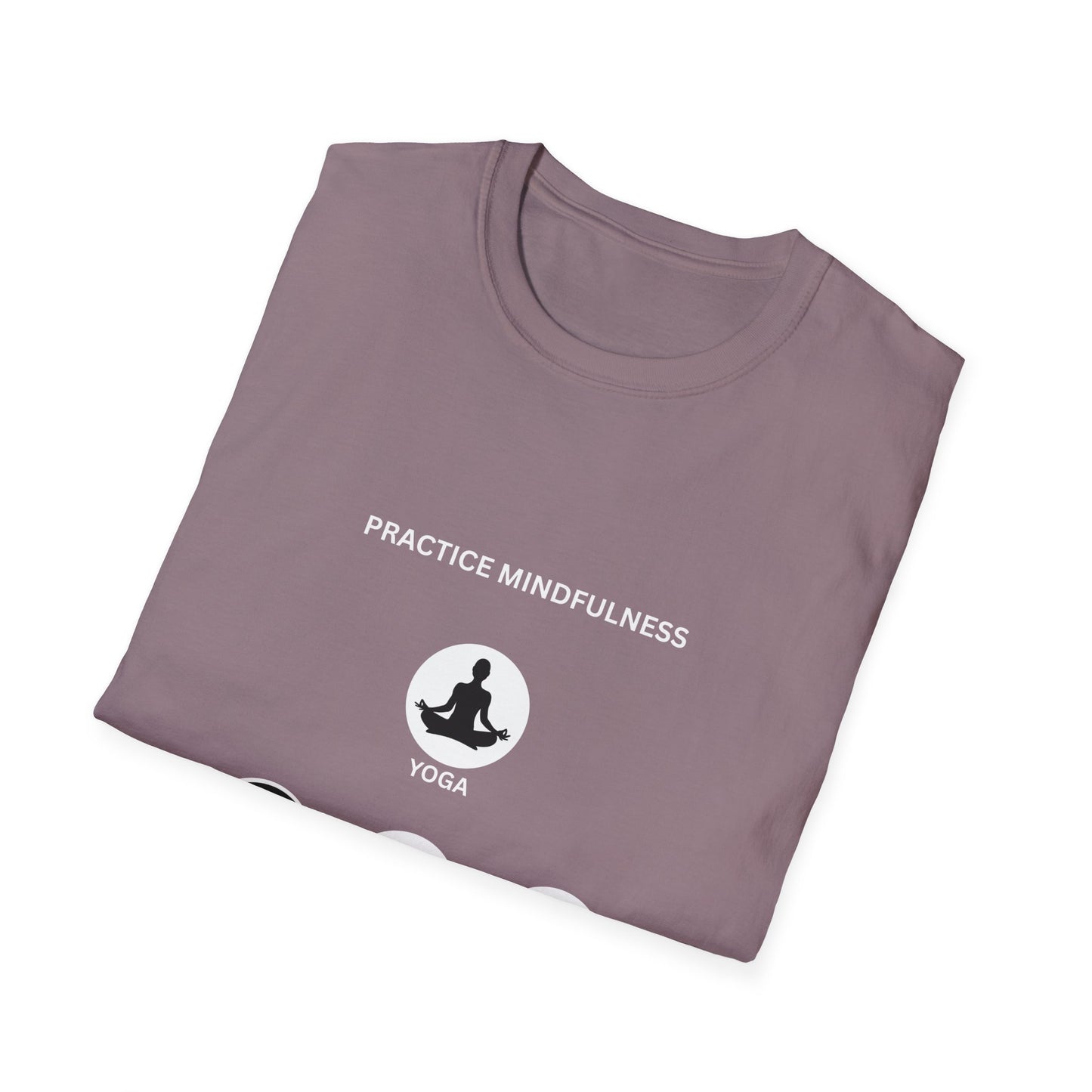 Peace, Love, & Nature Unisex T-Shirt - Softstyle Graphic Tee for Mindfulness and Eco Lovers, Relaxed Fit, Gift for Nature Enthusiasts