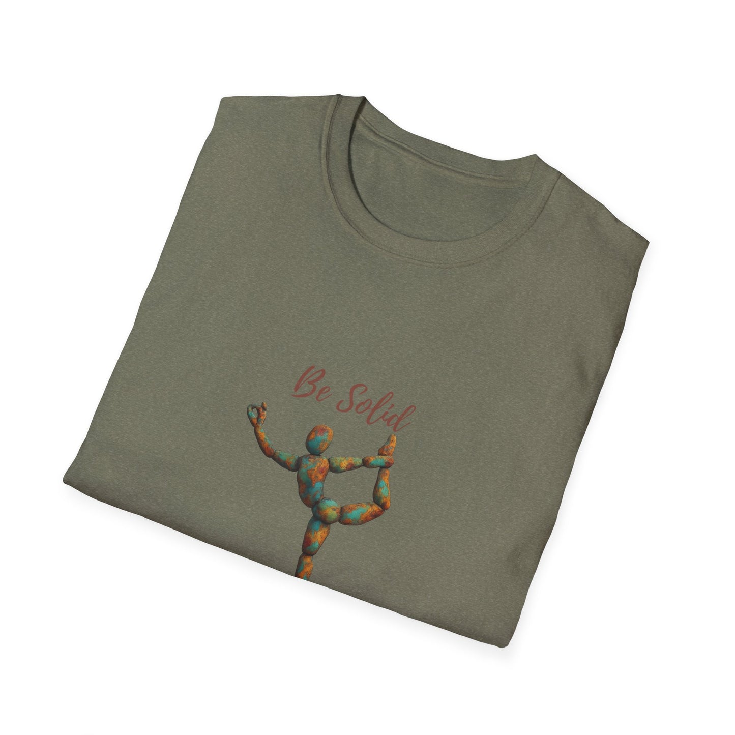 Inspirational Unisex Softstyle T-Shirt - "Be Solid and Flexible"