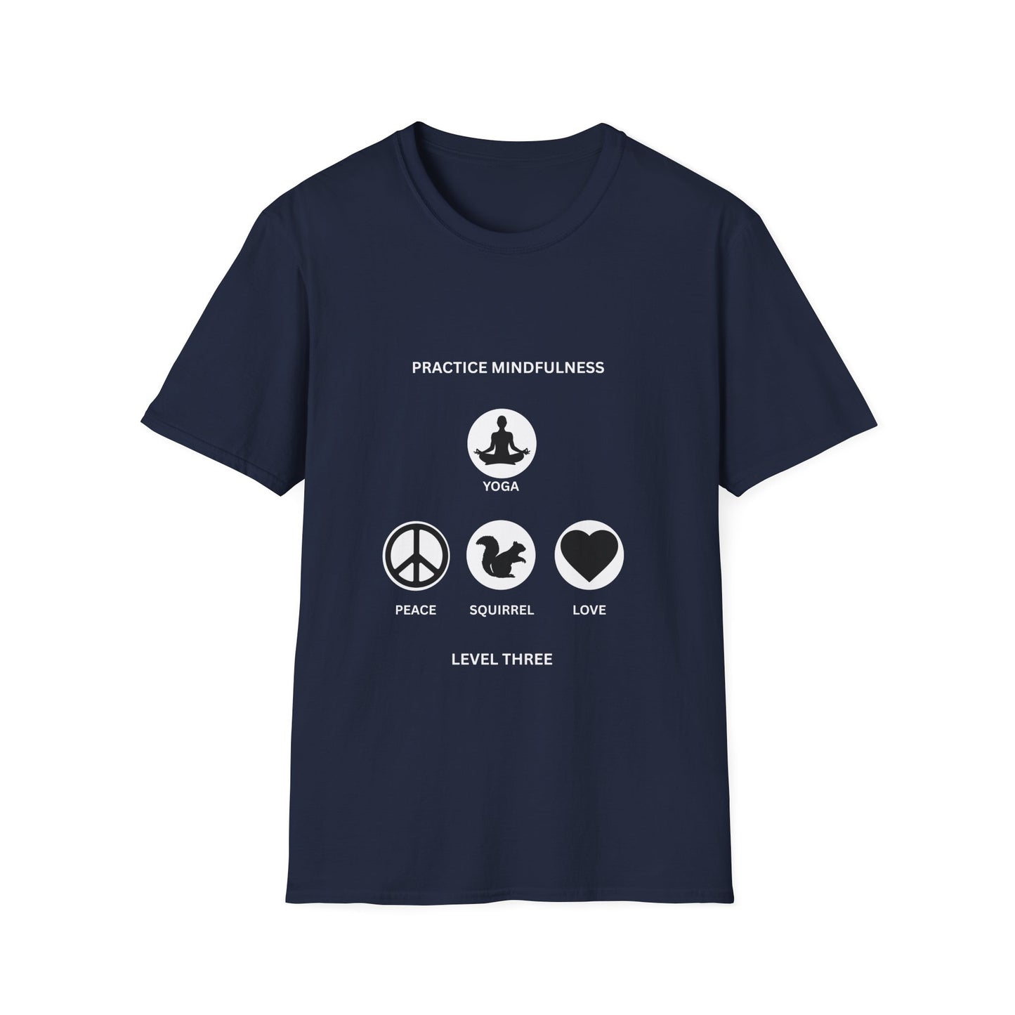 Peace, Love, & Nature Unisex T-Shirt - Softstyle Graphic Tee for Mindfulness and Eco Lovers, Relaxed Fit, Gift for Nature Enthusiasts