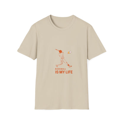 Baseball Is My Life Unisex T-Shirt, Perfect for Sports Lovers, Casual Wear, Gifts for Baseball Fans, Athletic Tee