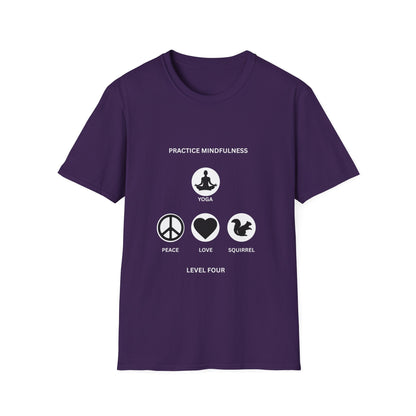 Peace Love Meditation T-Shirt, Unisex Graphic Tee, Mindfulness Shirt, Yoga Lover Gift, Casual Wear, Comfortable Top
