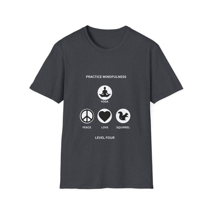 Peace Love Meditation T-Shirt, Unisex Graphic Tee, Mindfulness Shirt, Yoga Lover Gift, Casual Wear, Comfortable Top