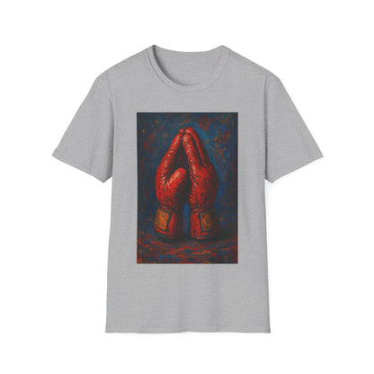 Artistic Boxing Gloves T-Shirt, Unisex Graphic Tee, Sports Apparel, Gift for Sports Lovers, Unique Statement Shirt