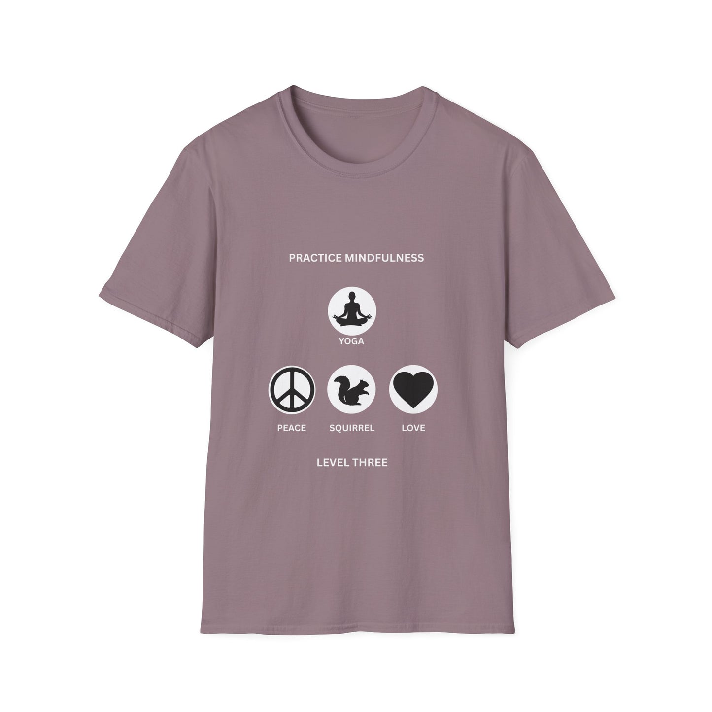 Peace, Love, & Nature Unisex T-Shirt - Softstyle Graphic Tee for Mindfulness and Eco Lovers, Relaxed Fit, Gift for Nature Enthusiasts