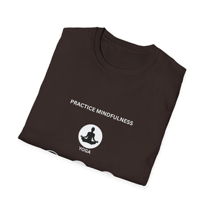 Peace, Love, & Nature Unisex T-Shirt - Softstyle Graphic Tee for Mindfulness and Eco Lovers, Relaxed Fit, Gift for Nature Enthusiasts