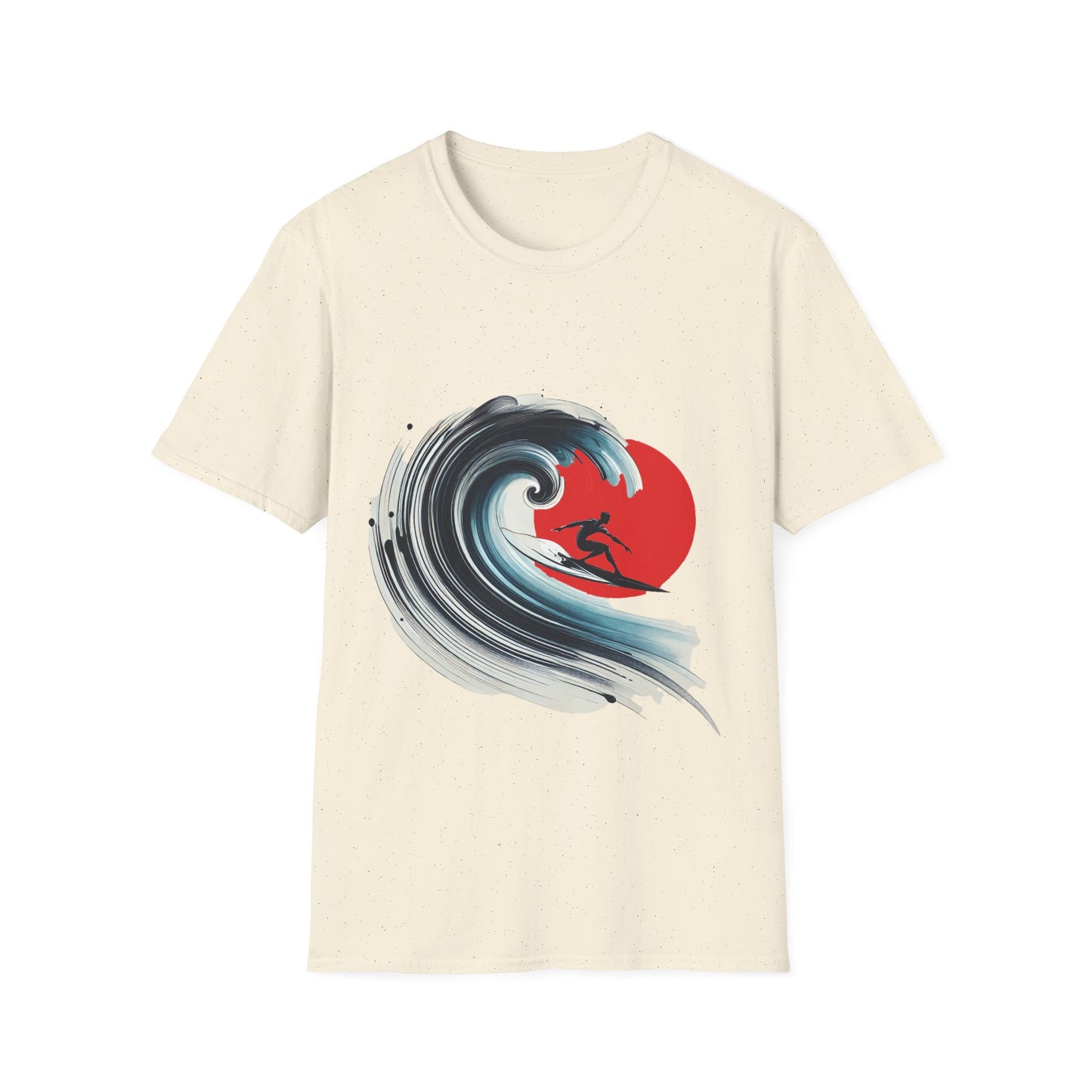 Surfing Wave Unisex Softstyle T-Shirt - Perfect for Beach Lovers