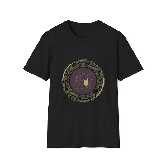 Astrological Moon Graphic Unisex Softstyle T-Shirt - Perfect for Cosmic Lovers