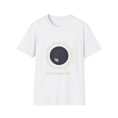 Unisex Softstyle T-Shirt - 'Om Sweet Om' Yoga Shirt, Meditative Vibes, Perfect Gift for Yoga Lovers