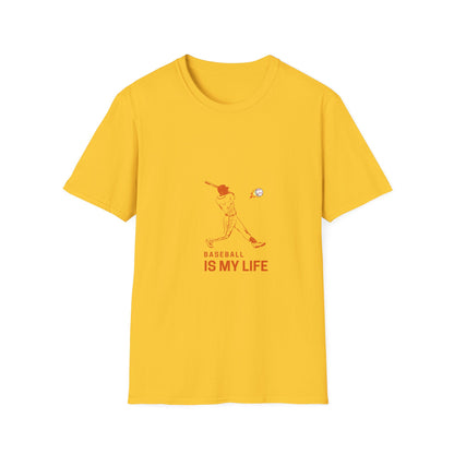 Baseball Is My Life Unisex T-Shirt, Perfect for Sports Lovers, Casual Wear, Gifts for Baseball Fans, Athletic Tee