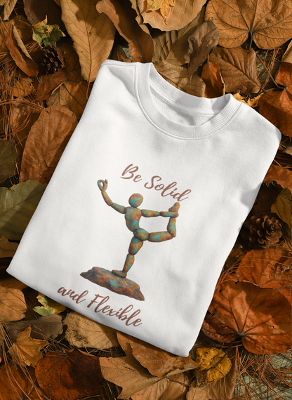 Inspirational Unisex Softstyle T-Shirt - "Be Solid and Flexible"