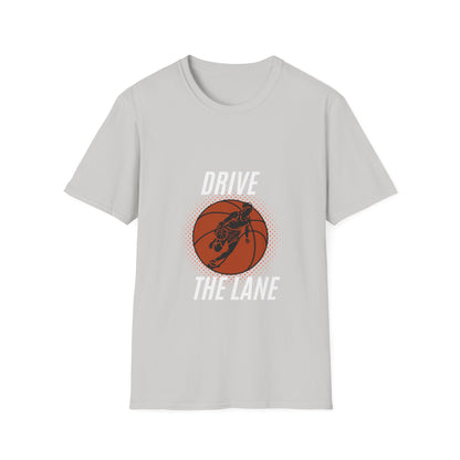 Drive the Lane Basketball T-Shirt - Unisex Softstyle Tee for Sports Lovers