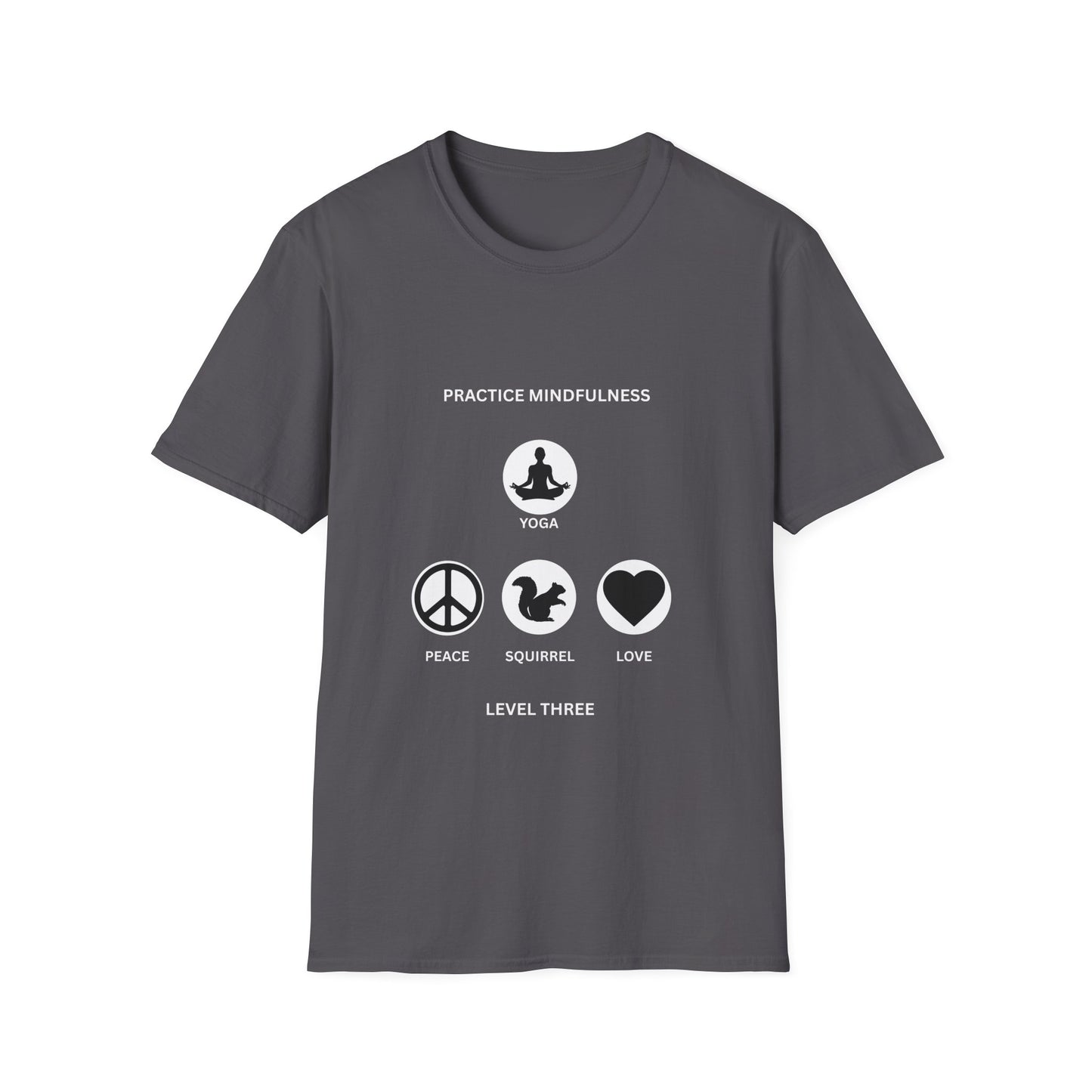Peace, Love, & Nature Unisex T-Shirt - Softstyle Graphic Tee for Mindfulness and Eco Lovers, Relaxed Fit, Gift for Nature Enthusiasts