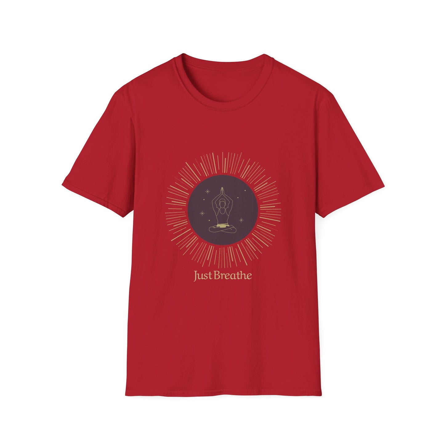 Unisex Softstyle T-Shirt - Inspirational 'Just Breathe' Tee, Relaxation Gift, Mindfulness Apparel, Meditation Shirt, Casual Outfit