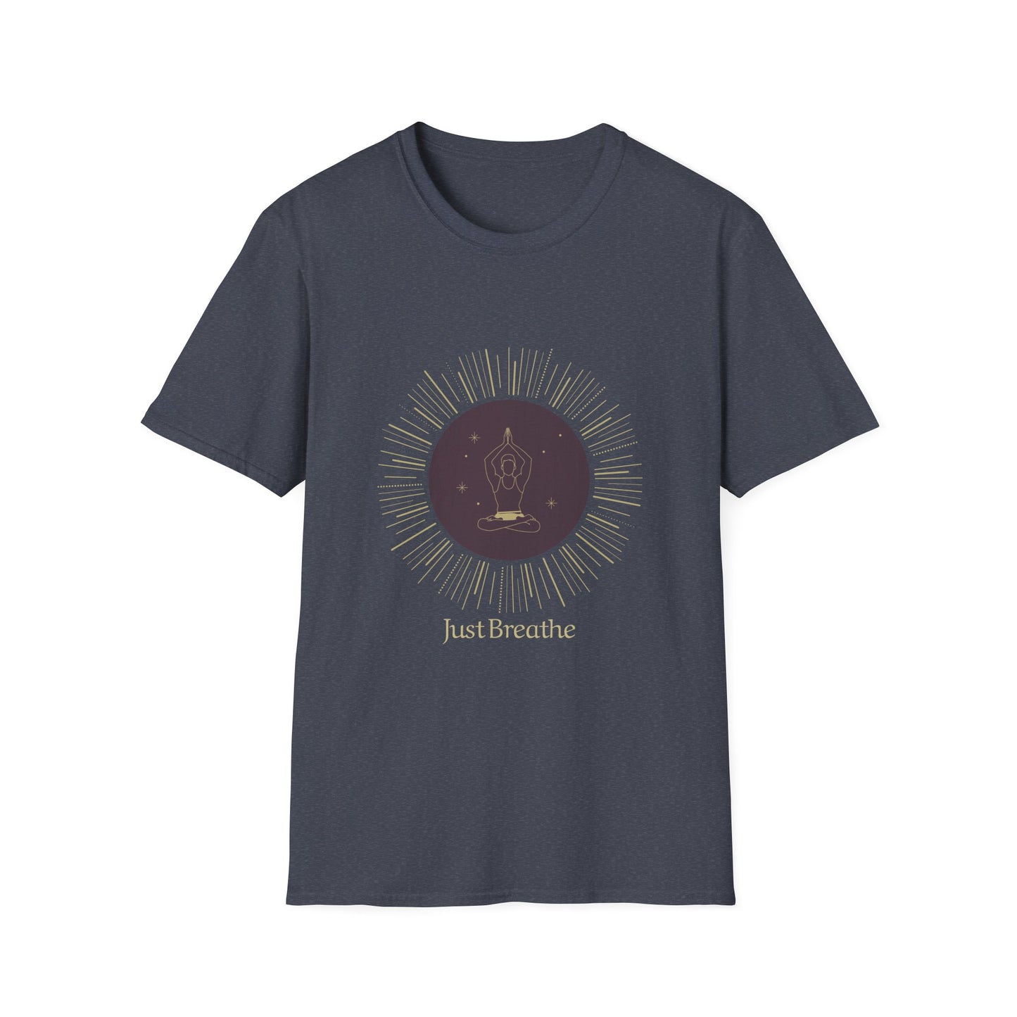 Unisex Softstyle T-Shirt - Inspirational 'Just Breathe' Tee, Relaxation Gift, Mindfulness Apparel, Meditation Shirt, Casual Outfit