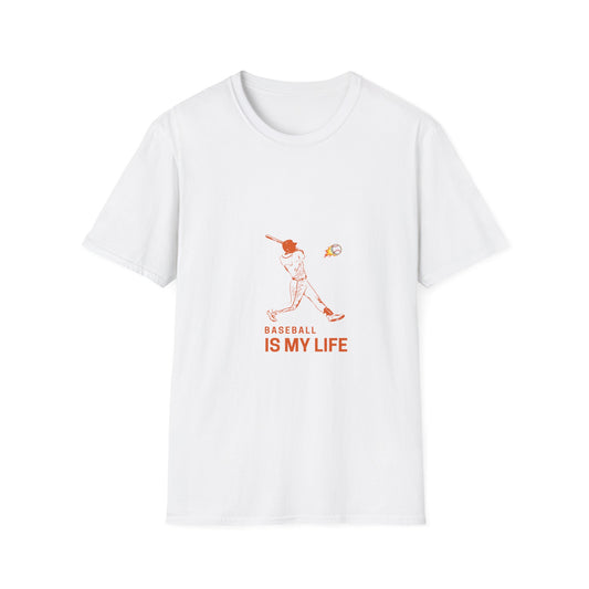 Baseball Is My Life Unisex T-Shirt, Perfect for Sports Lovers, Casual Wear, Gifts for Baseball Fans, Athletic Tee