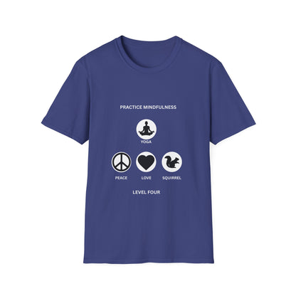 Peace Love Meditation T-Shirt, Unisex Graphic Tee, Mindfulness Shirt, Yoga Lover Gift, Casual Wear, Comfortable Top